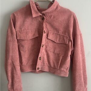 Women's Pink Corduroy Jacket
